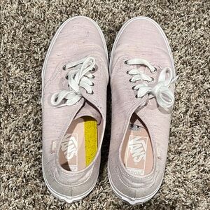 Vans Women's Light Pink Canvas Sneakers